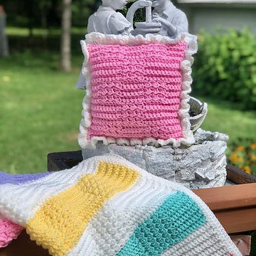 Pretty Patches Pillow Blanket