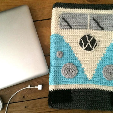Crochet VW Campervan Sleeve for 13″ device
