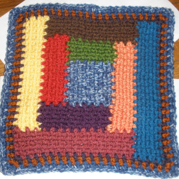 Woven Log Cabin
