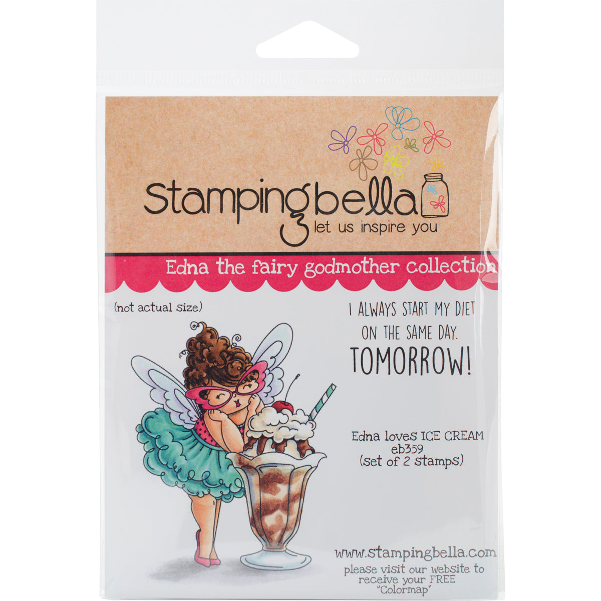 Stamping Bella Cling Stamps - Edna Loves Ice Cream