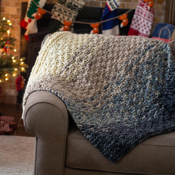 Double Moss Faded Throw