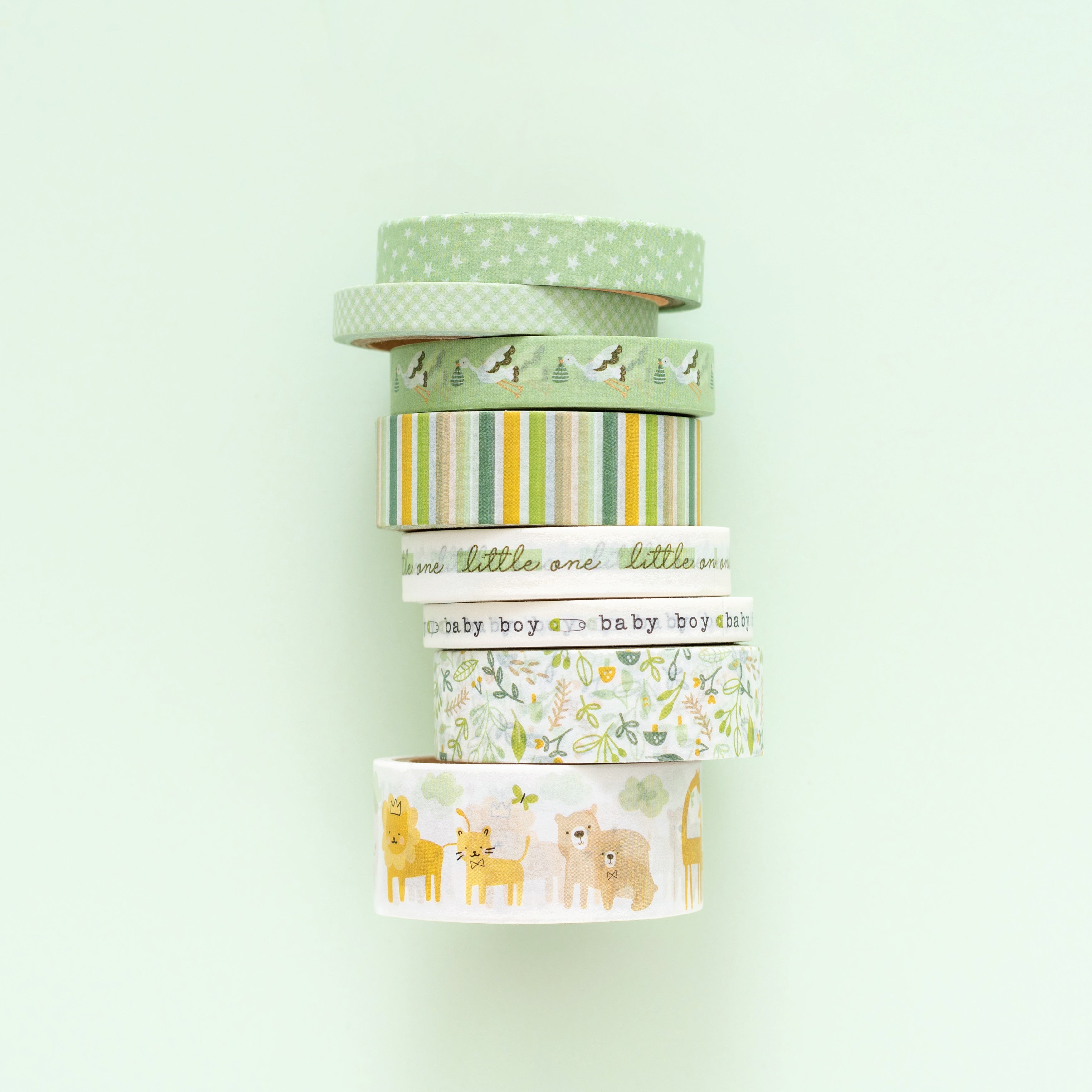 American Crafts Peek-A-Boo You Washi Tape 8/Pkg - Boy