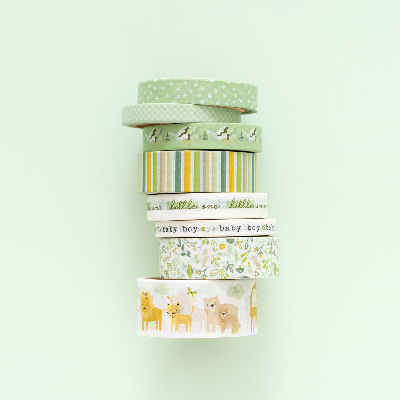 American Crafts Peek-A-Boo You Washi Tape 8/Pkg - Boy