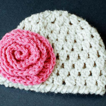 Newborn Bunting and Hat (with optional Flower)