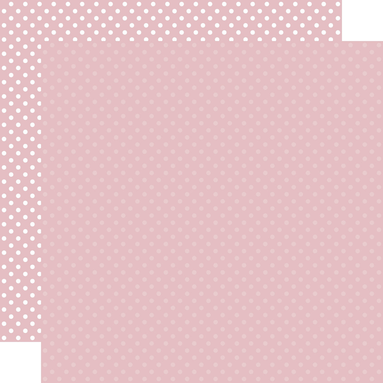 Echo Park Paper Echo Park Dots/Stripes Double-Sided Cardstock 12"X12" 25/Pkg - Light Mauve