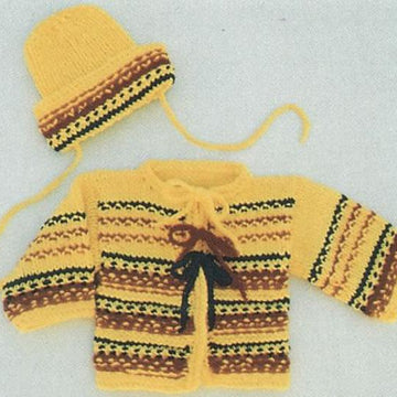 Baby Bright Sweater and Hat