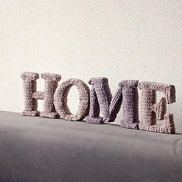 HOME 3D Letters Crochet Pattern, 3D Words