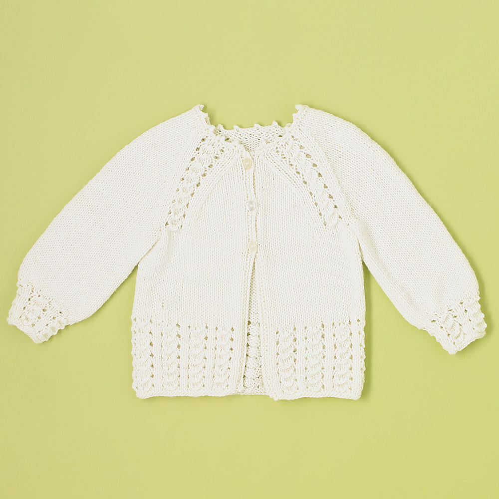 Petals and Leaves - Layette Knitting Pattern for Babies in Paintbox Yarns Baby DK