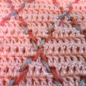 Lace Diamond Baby Blanket
