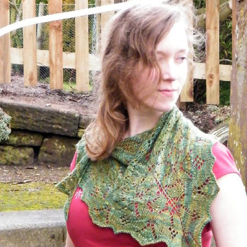 Butterfly forest shawl