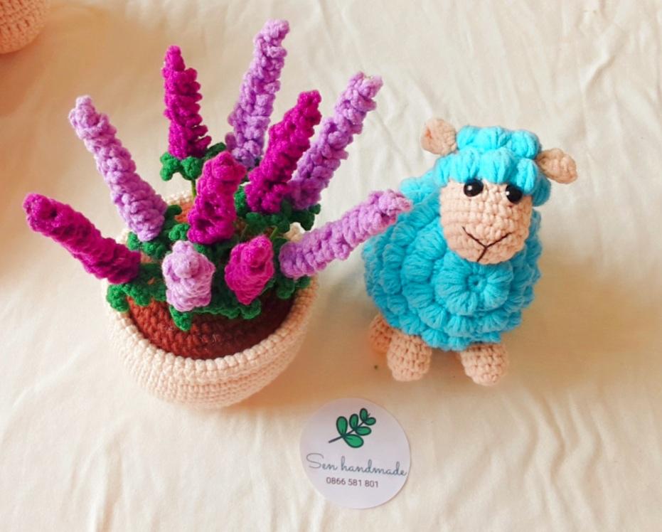 Lavender pot- Crochet pattern - PDF file - English