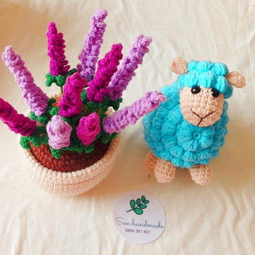 Lavender pot- Crochet pattern - PDF file - English