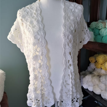 Star-Lace Stitch Crochet Kimono