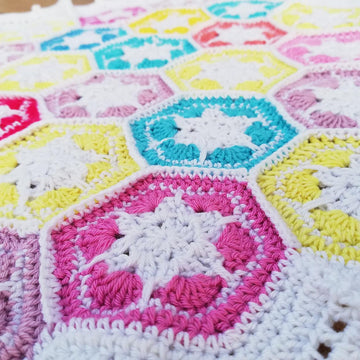 Granny squares blanket