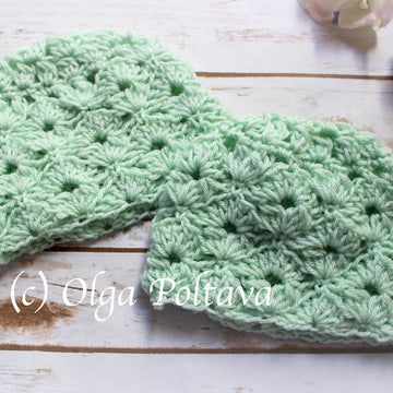 Cupcake Shells Blanket and Hat