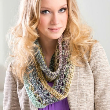 Sofia Cowl in Red Heart Boutique Treasure - LW3733