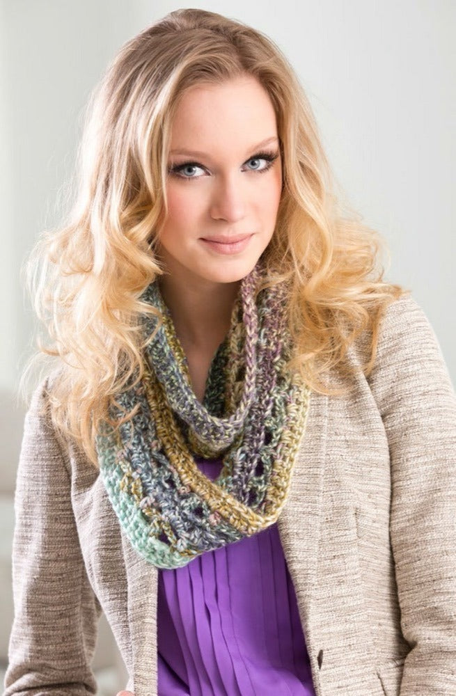 Sofia Cowl in Red Heart Boutique Treasure - LW3733