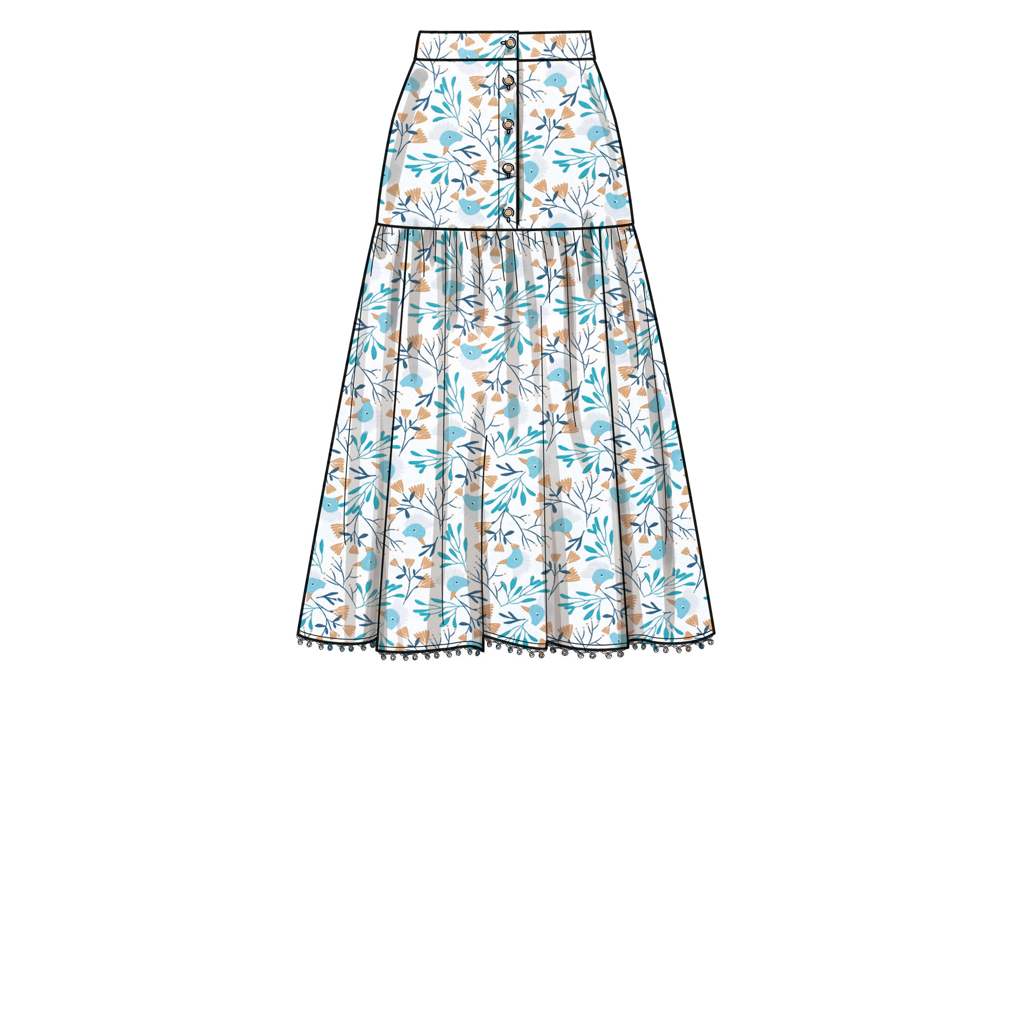 Simplicity Misses' Top and Skirts S9613 - Sewing Pattern