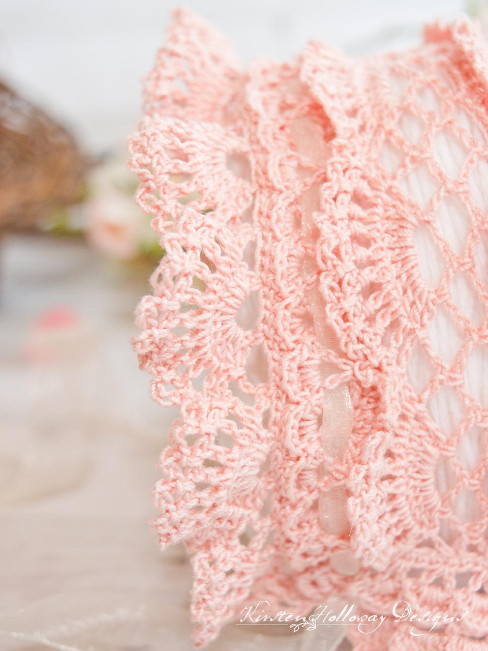 Victoria Rose Lace Baby Bonnet