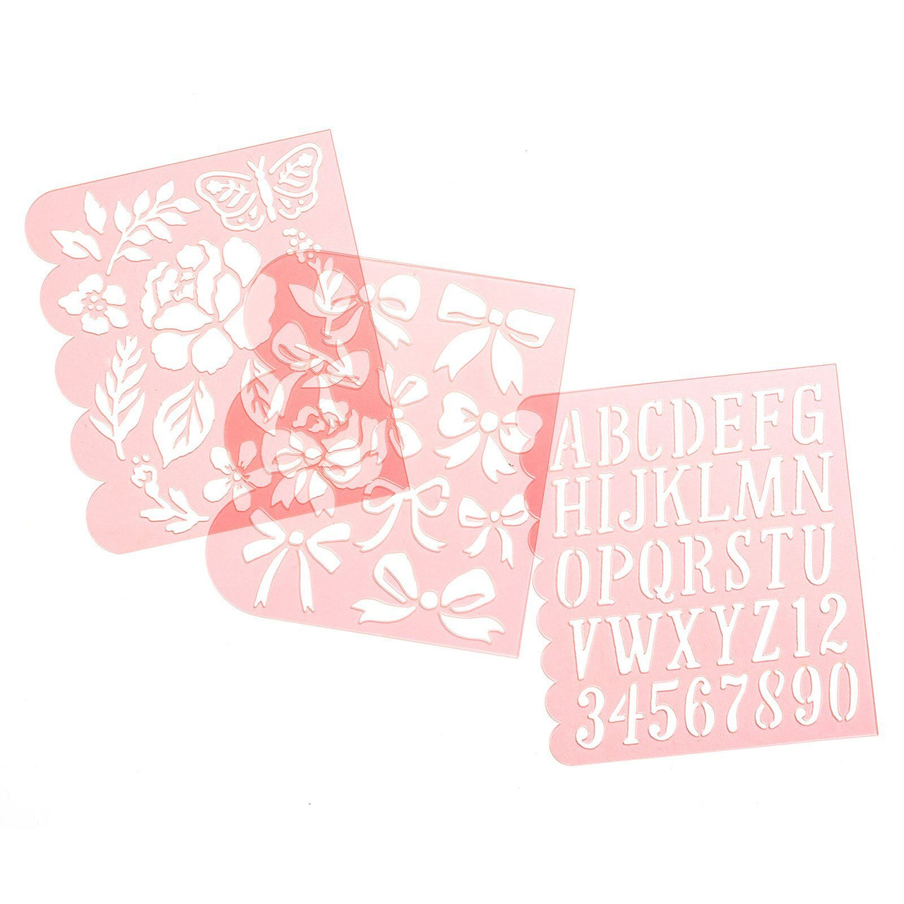 American Crafts Maggie Holmes - Garden Party Flower Builder Stencils