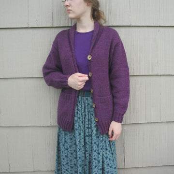 Mulberry Cardigan with Shawl Collar
