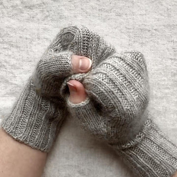 Warm and Fluffy Fingerless Mitts