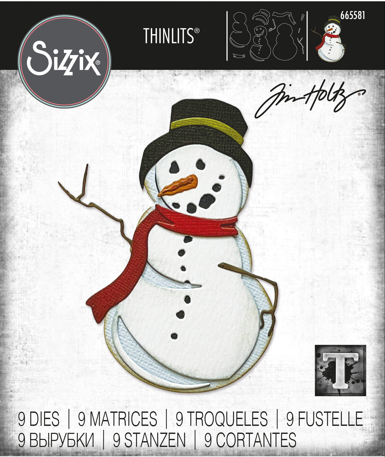 Sizzix Thinlits Die Set 9PK - Mr. Frost