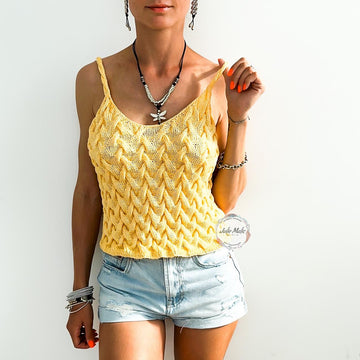 Women’s aran crop top