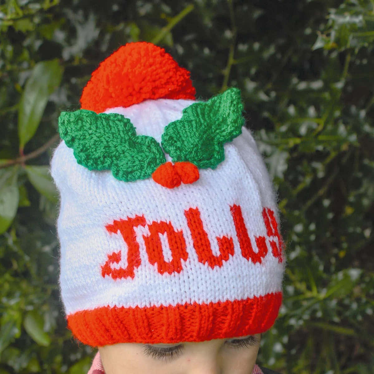 Kids' Christmas Bobble Hat Knitting Pattern