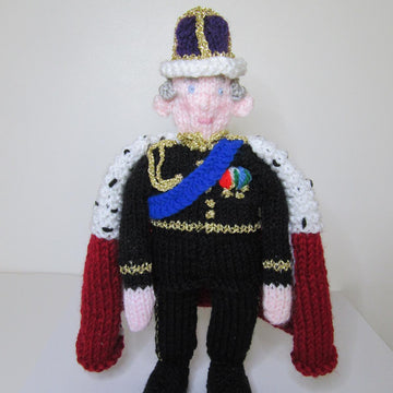 King Charles III Doll Robe Crown Royal Coronation