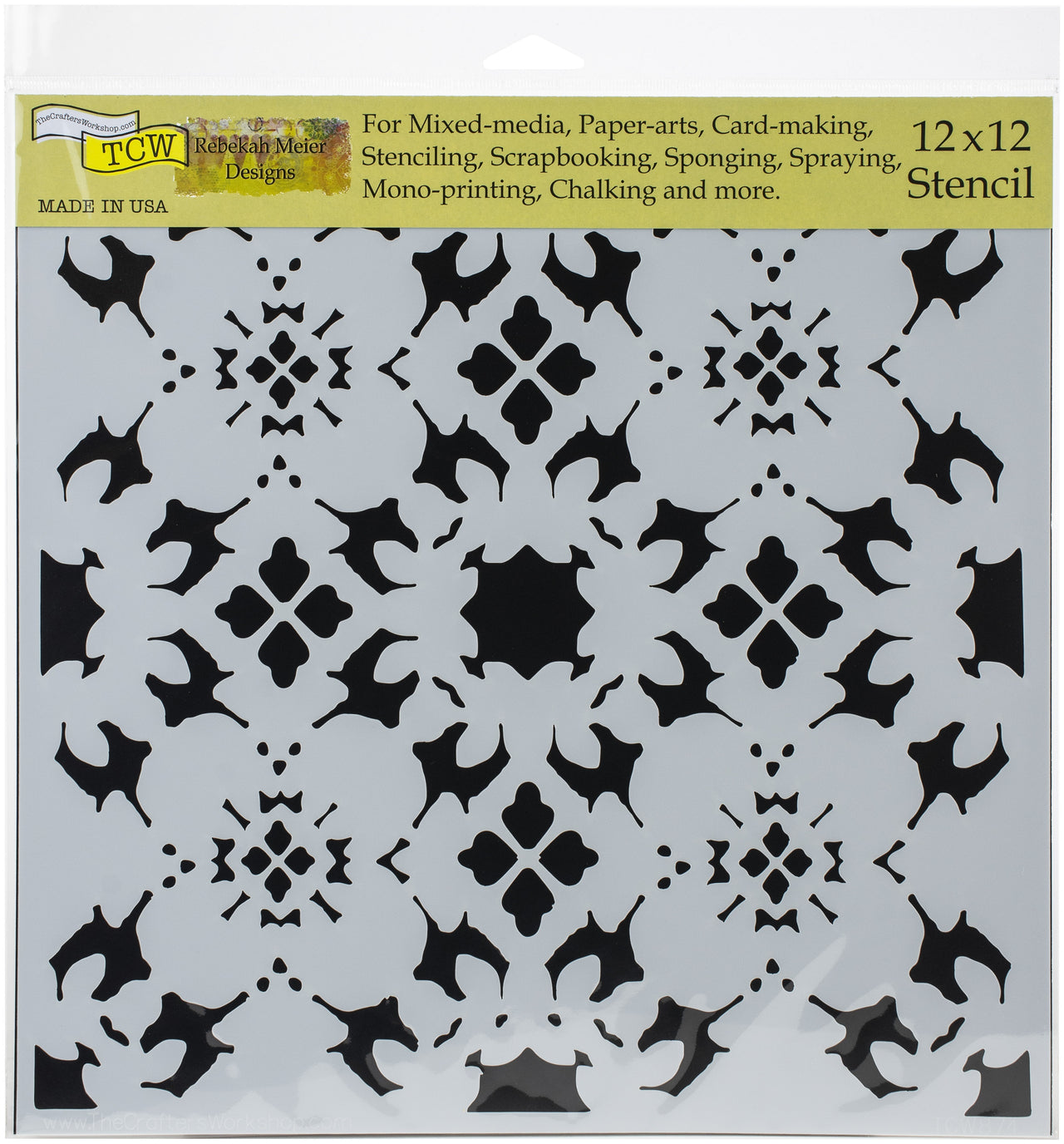 The Crafter's Workshop Crafter's Workshop Template 12"X12" - Poppy Grid
