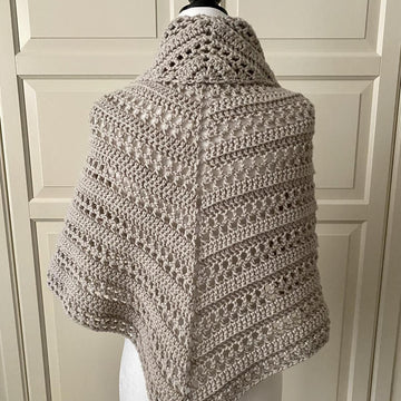 Easy Gathered Prayer Shawl: Oh-So-Pretty-Easy Triangle Shawl