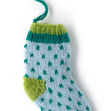 "Merry Stocking" - Stocking Knitting Pattern For Christmas in Paintbox Yarns Simply DK - DK-XMAS-KNIT-002