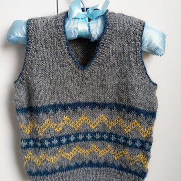 Vests - lovely fairisle designs in 4ply