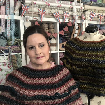 Ruffle Capelet Poncho