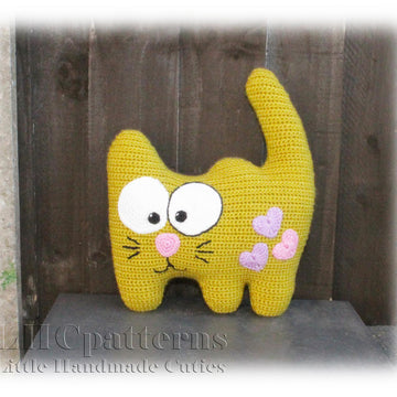 Cat Cushion Baby Pillow Crochet Pattern