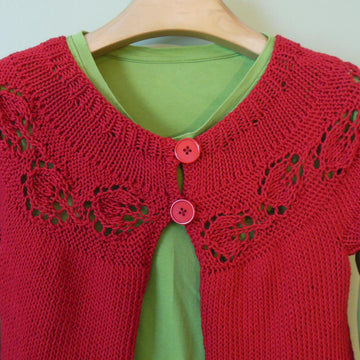 Leaf Me Alone, I'm Knitting Cardi Vest