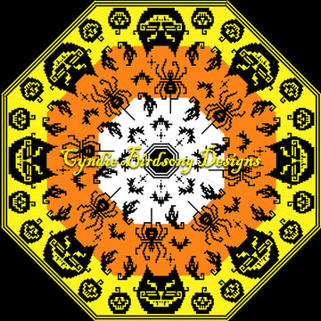 Retro Halloween Holiday Tree Skirt