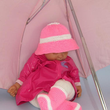 Baby Rain Boots (Booties) and Rain Hat