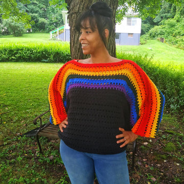 Oversize batwing sweater