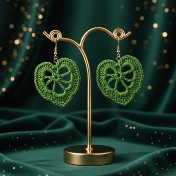 Crochet Leaf Earrings PDF + Video