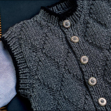 Hebden Gilet Jacket Knitting Pattern