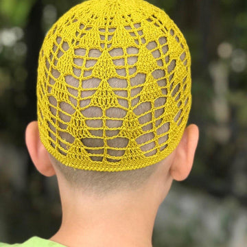 Summer crochet skull cap
