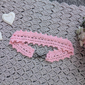 Crochet Delicate Pink Headband Pattern