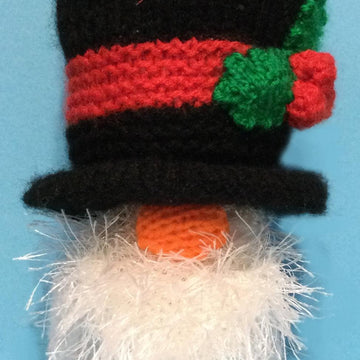 Christmas Snowman Gonk choc orange cover / toy