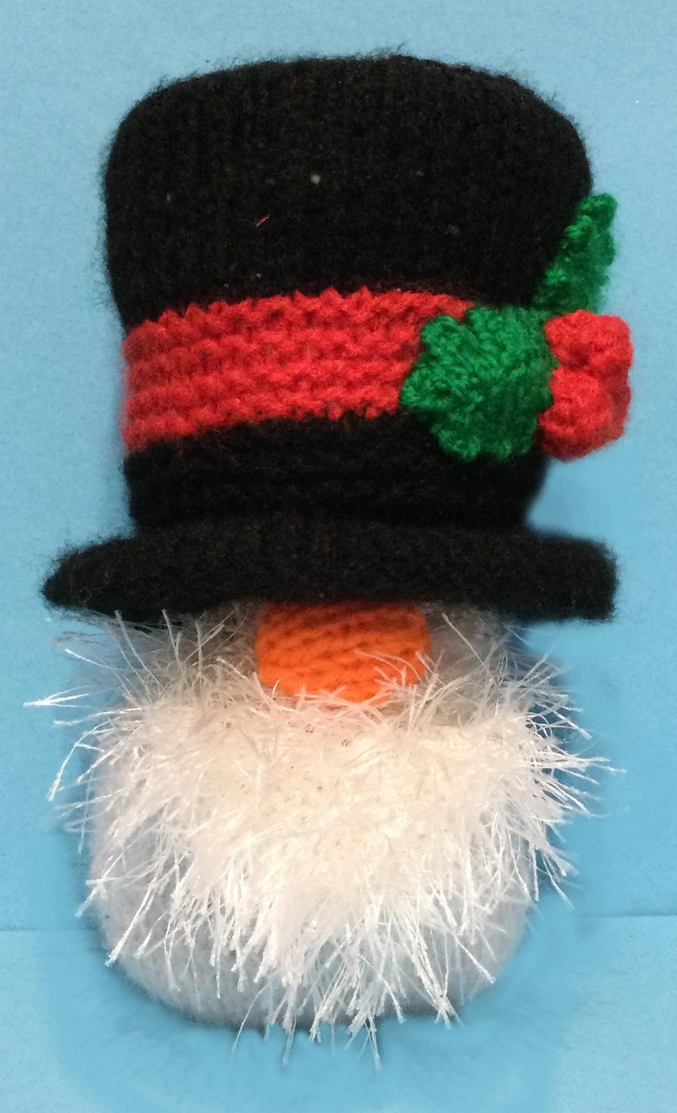 Christmas Snowman Gonk choc orange cover / toy