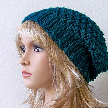 Knit Hat, Slouchy Beanie Hat