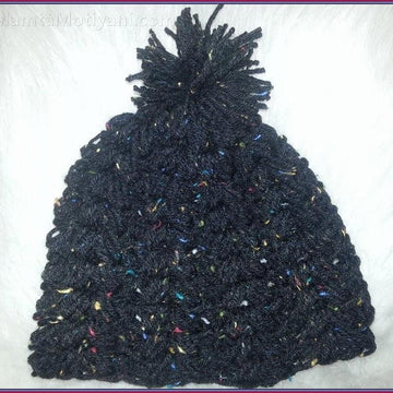Crochet Chunky Bubbles Beanie Pattern With Unique Pompom
