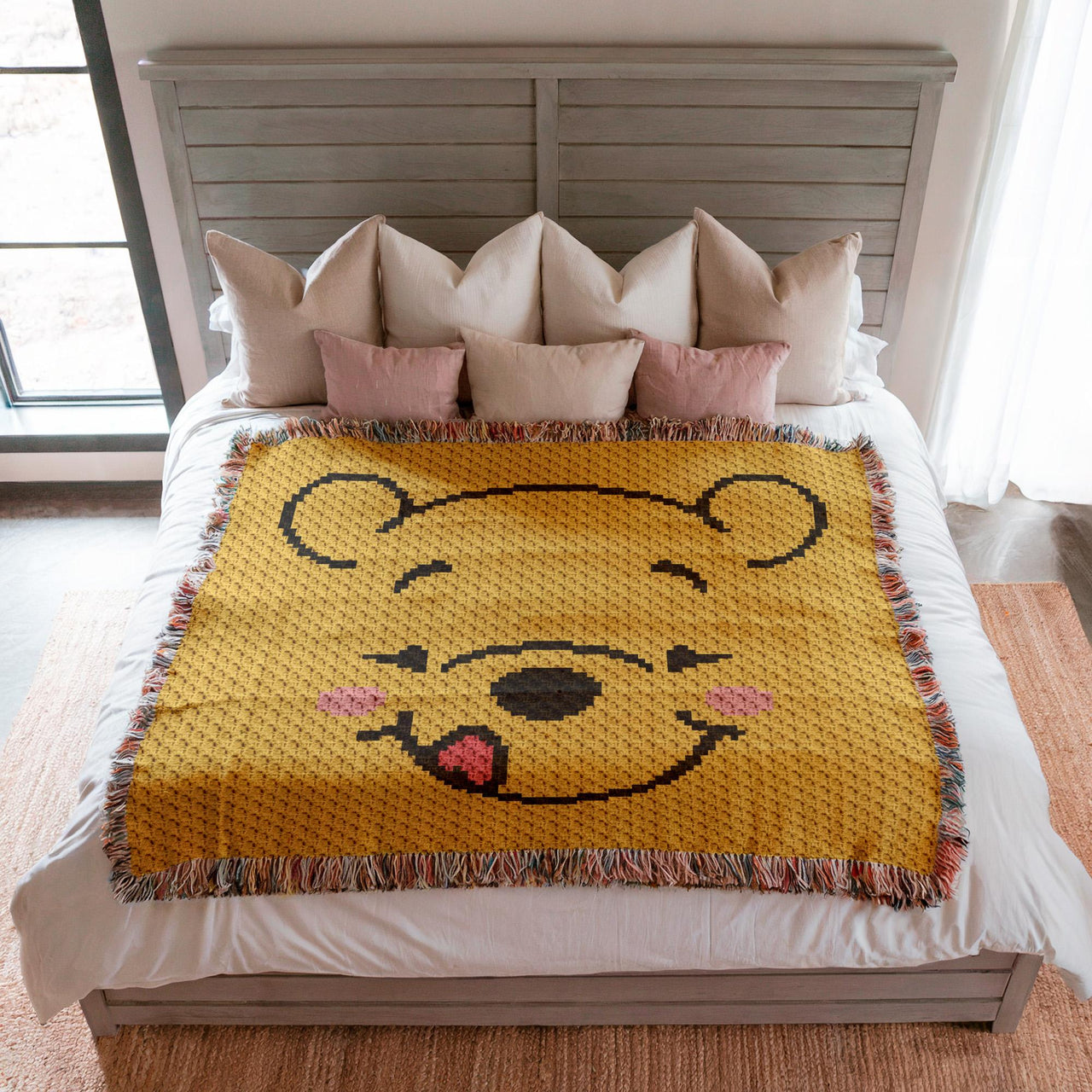 Winnie the Pooh Blanket C2C crochet pattern