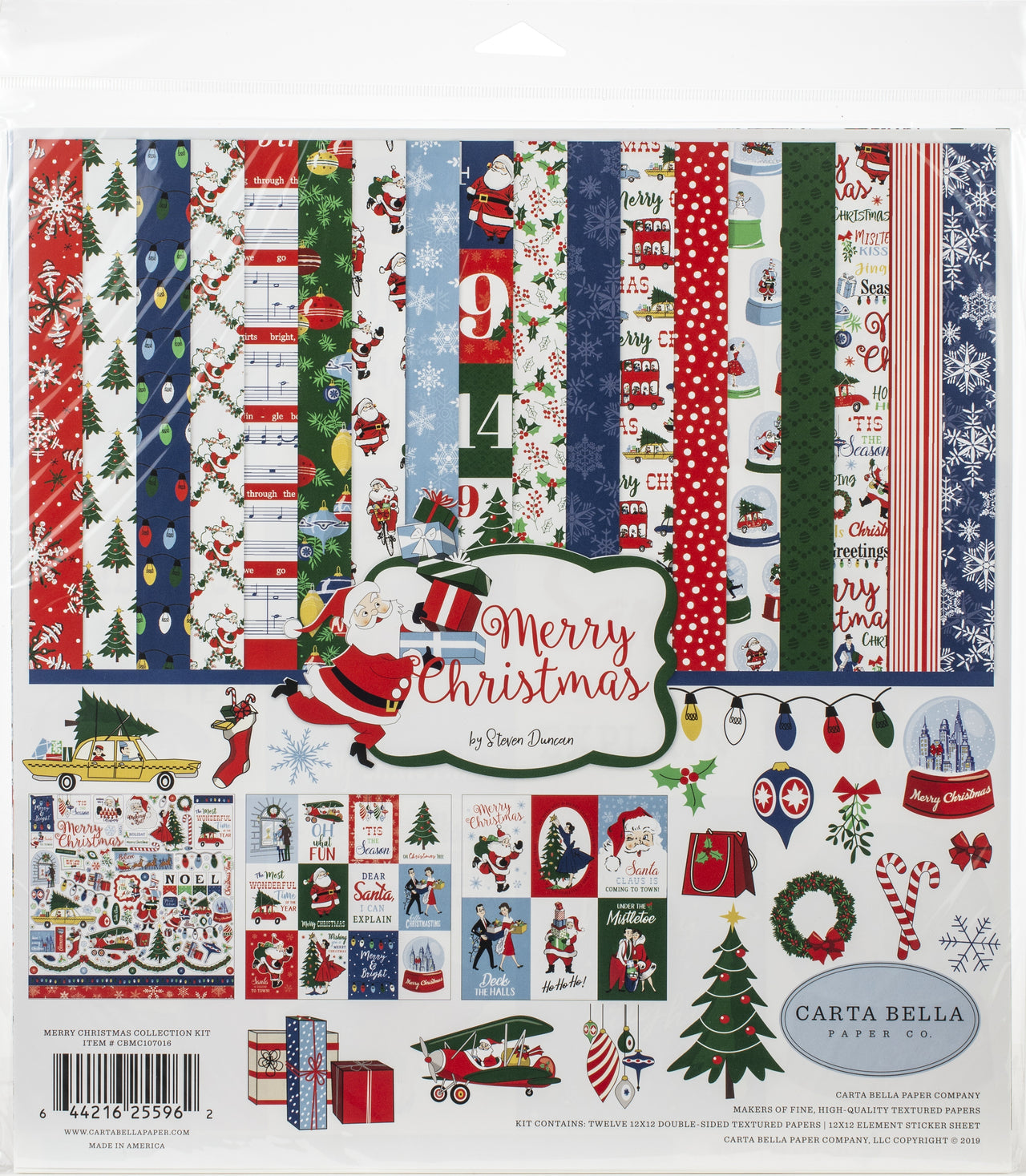 Echo Park Paper Carta Bella Collection Kit 12"X12" - Merry Christmas